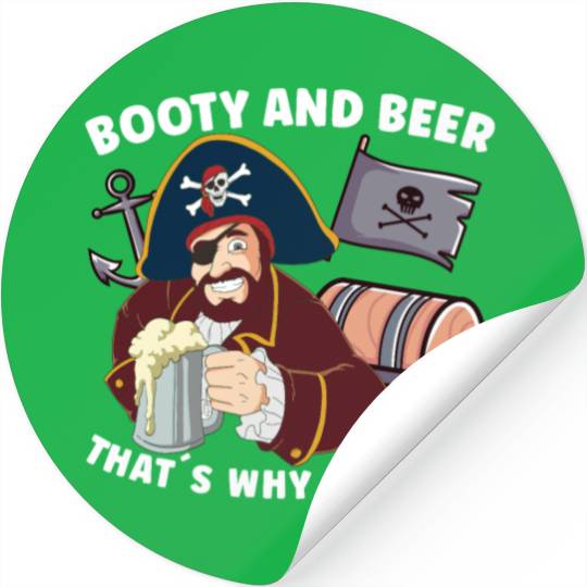 Beer Lover Pirate Pirate Ship Pirate Captain Stickers