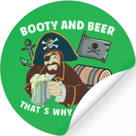 Beer Lover Pirate Pirate Ship Pirate Captain Stickers