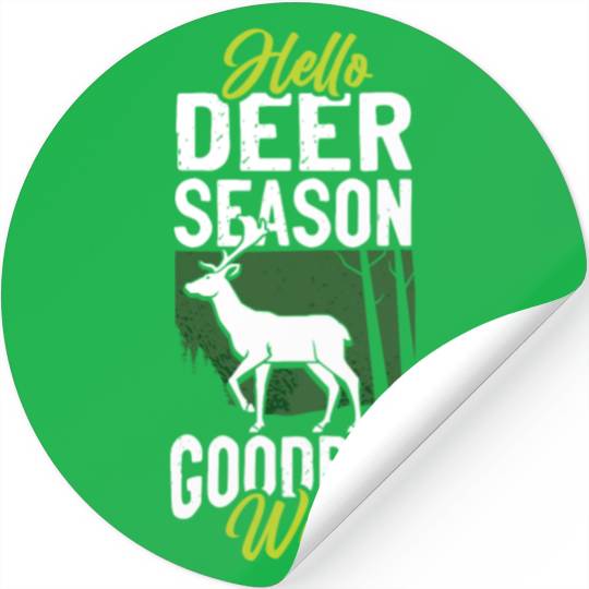 Buck Deer Hunting Hunter Husband Stickers