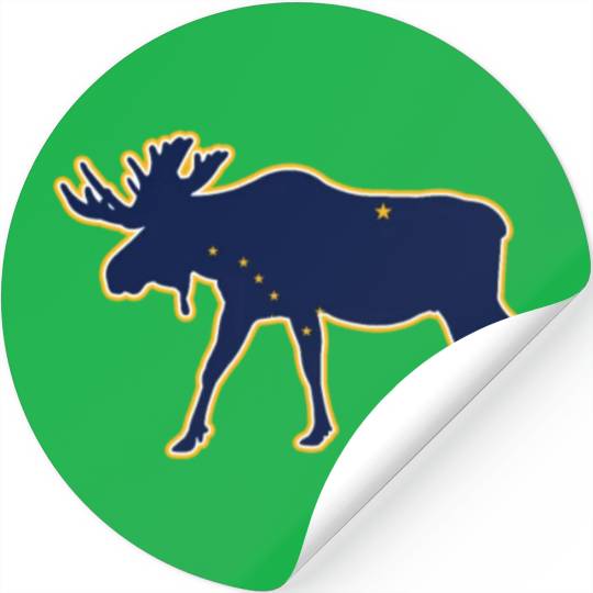 Alaska Stickers Men's Women Children USA North Pole