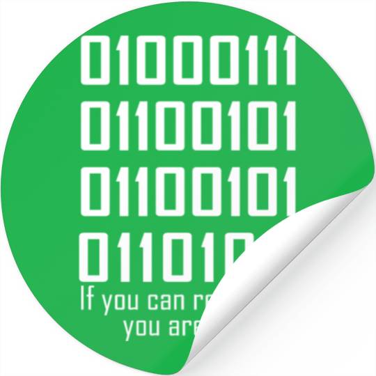 Software Engineers Funny Programming Coding Binary Stickers