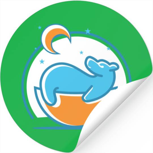 Polar Bear and Moon Stickers