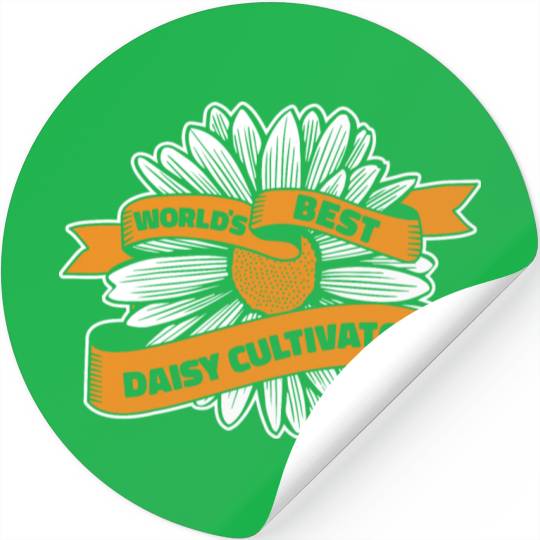 Daisy Garden Gardening Gardener Stickers
