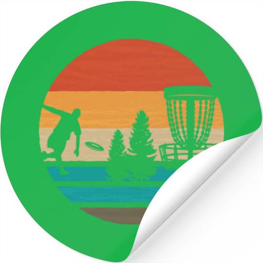 Vintage Frisbee Disc Golf Vintage Ultimate Frisbee Stickers