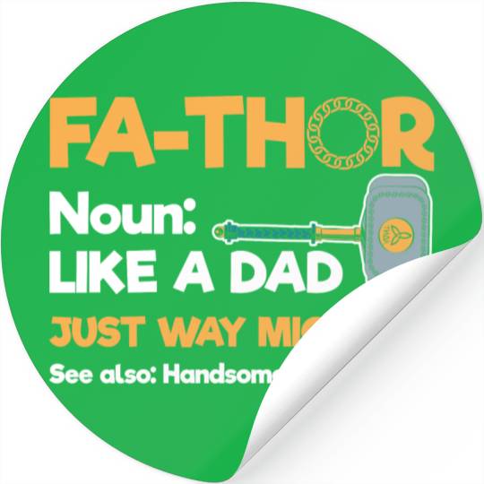 Thor Father Axe Stickers