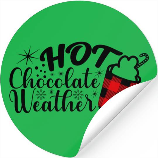 Hot Chocolate Weather Stickers