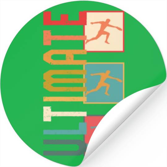 Frisbee Stickers, Ultimate Frisbee Stickers, Flying Disc