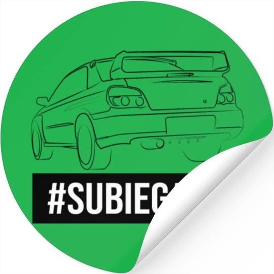 Subie Gang Impreza jdm lover classic japanese car Stickers