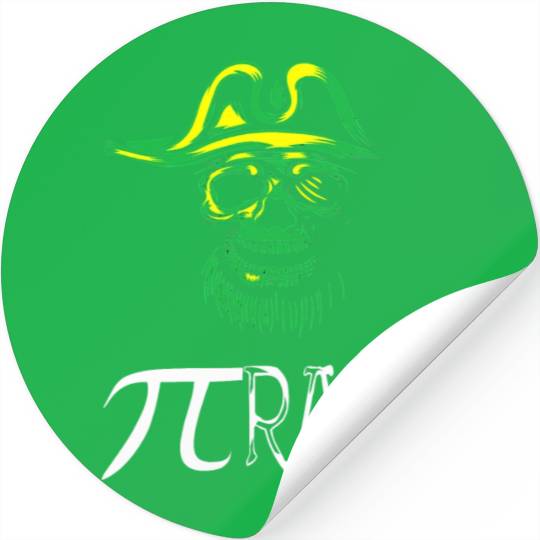 Pi Day 3 14 PIrate Pi Rate Skull Pie Math Geeks Stickers