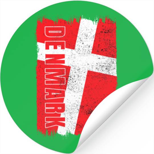 Denmark flag Stickers