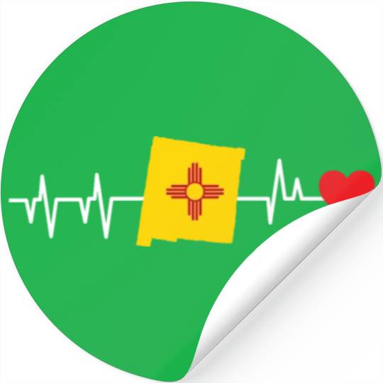 New Mexico Heartbeat Gift Stickers