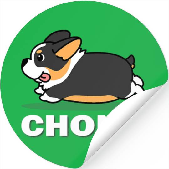 Black Corgi Stickers