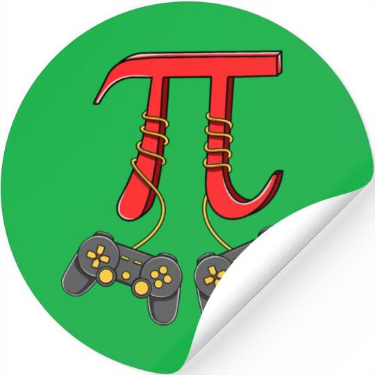 Pi Day Video Game Controllers 3 14 Symbol Math Stickers