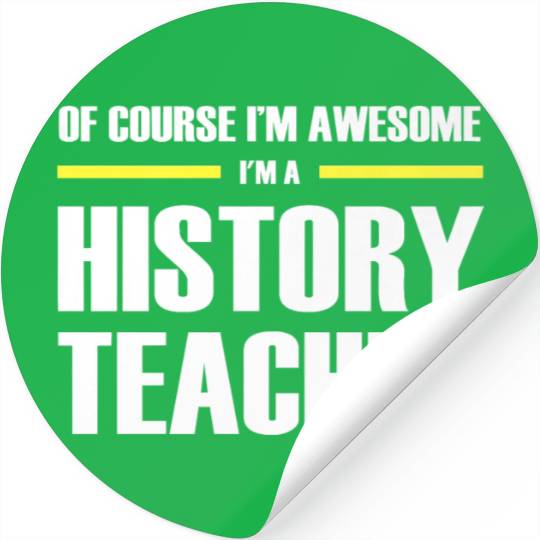 Awesome History Teacher Premium Stickers