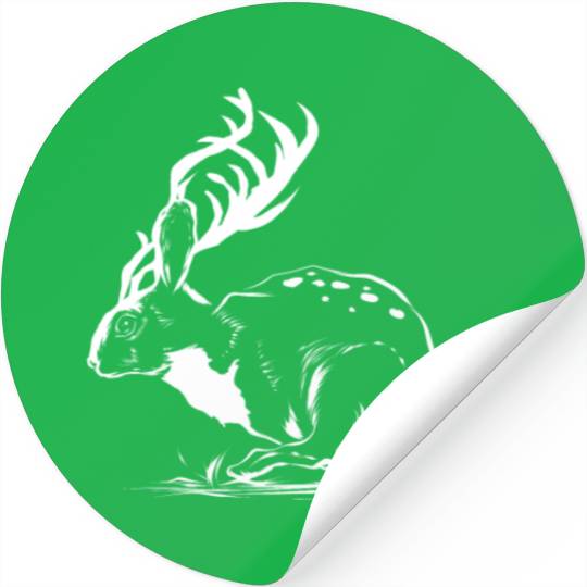 Jackalope Head Gift Stickers