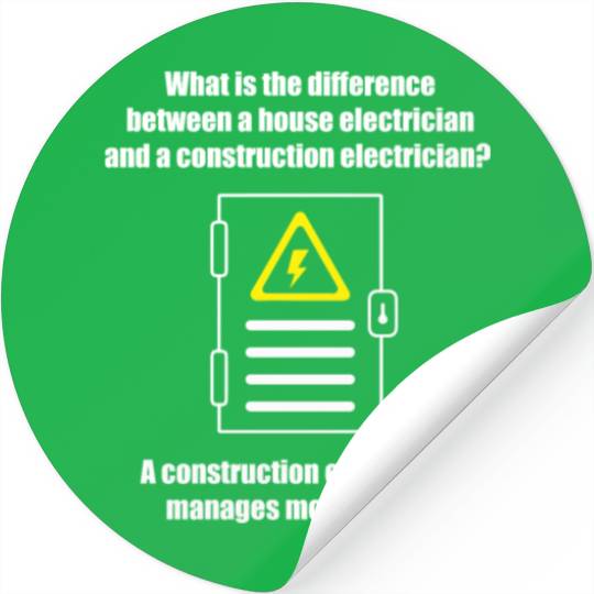 Electrician Electrical Engineer Lineman Stickers