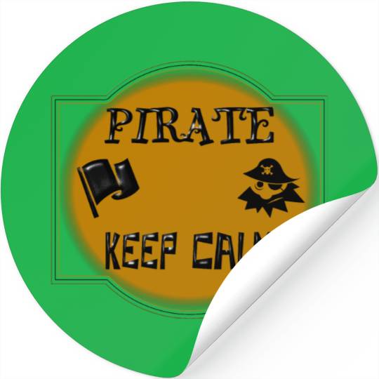 Pirate keep calm Stickers