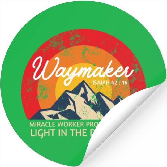 Vintage Waymaker Promise Keeper Miracle Worker Stickers