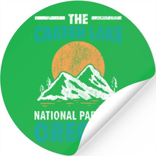 The Crater Lake National Park USA Oregon America Stickers