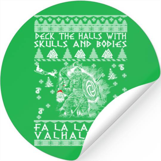 Deck The Halls Fa Valhalla La Stickers