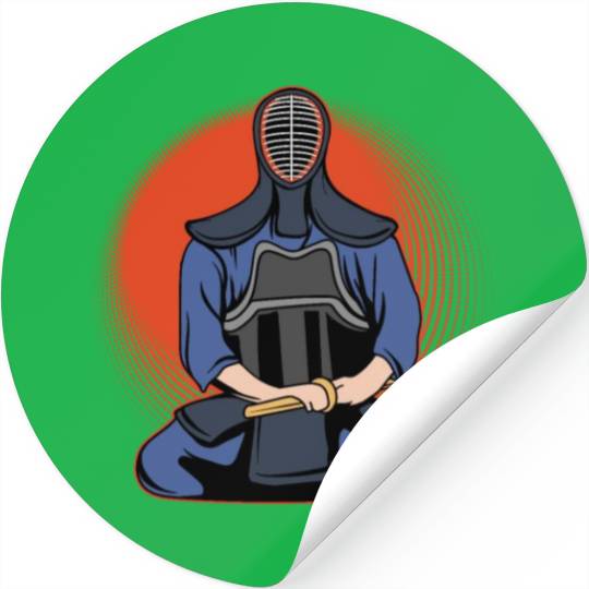 Kendo Master Kenjutsu Bamboo Swords Japanese MMA Stickers