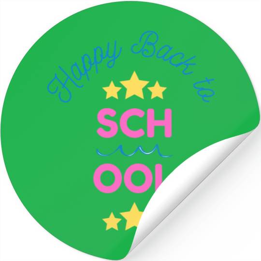 Happy Back To School Stickers