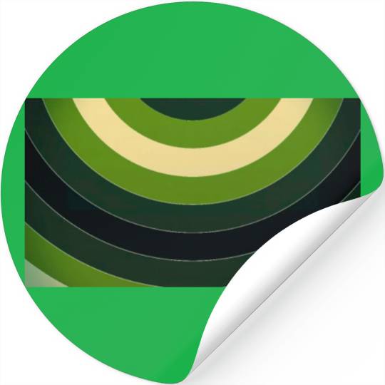 Colorful paint curves spinning with a spectrum Stickers