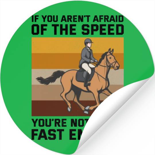 Barrel Racer Rodeo Racing Horse Riding Race Funny Stickers