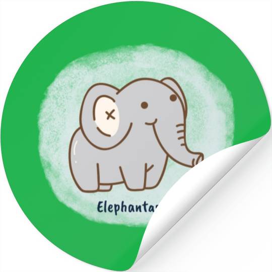 Elephantastic Fantastic Cute Elephant Stickers