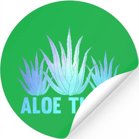 Aloe Vera Pun Plants Succulent Stickers