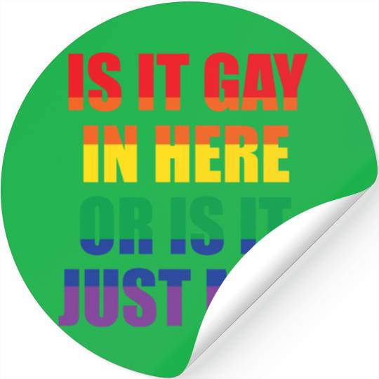 LGBT Funny Gay Lesbian Pride Rainbow Slogan Gift Stickers