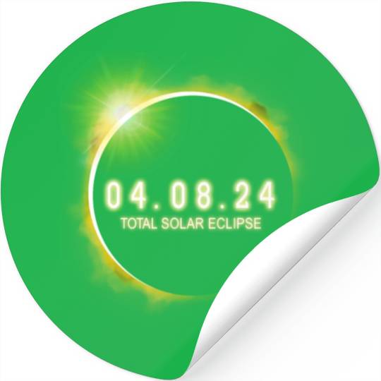 Total Solar Eclipse 4.08.24 Totality Solar Eclipse Stickers