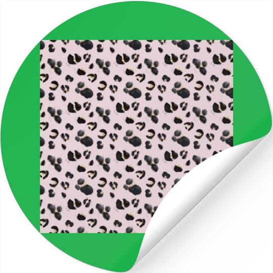 Cheetah Animal Print Pink Pattern Stickers