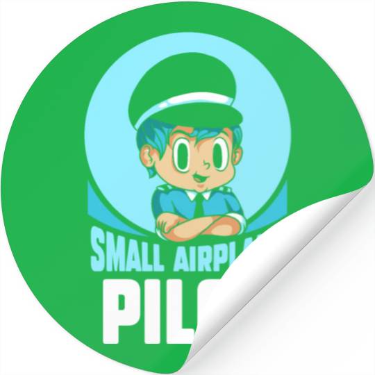 Small Airplane Pilot Aircraft Private Stickers
