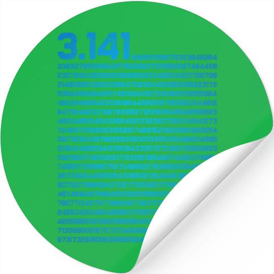 3.14 Pi Day Mathematics Physics Irrational Number Stickers