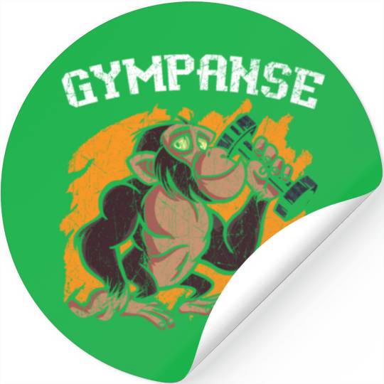 Gympanse Chimpanzee Monkey Animal Zookeeper Stickers