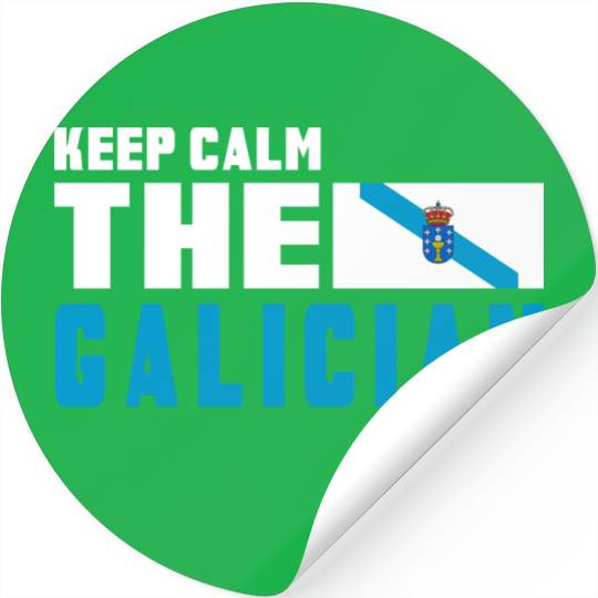 Keep calm Galicia flags design Stickers
