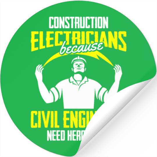 Electrician Electrical Engineer Lineman Stickers