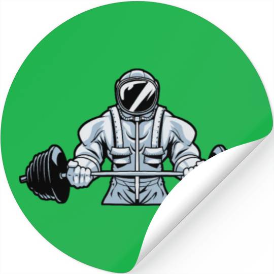 Barbell Gear Training Fitness Gym Stickers