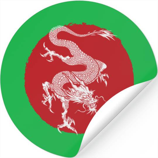 Red Dragon Stickers