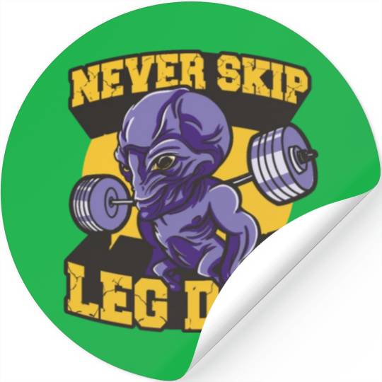Muscle Alien Stickers