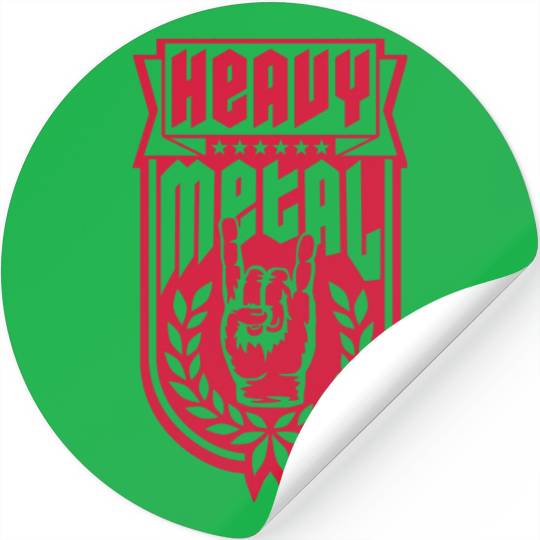 Banner heavy metal logo Stickers