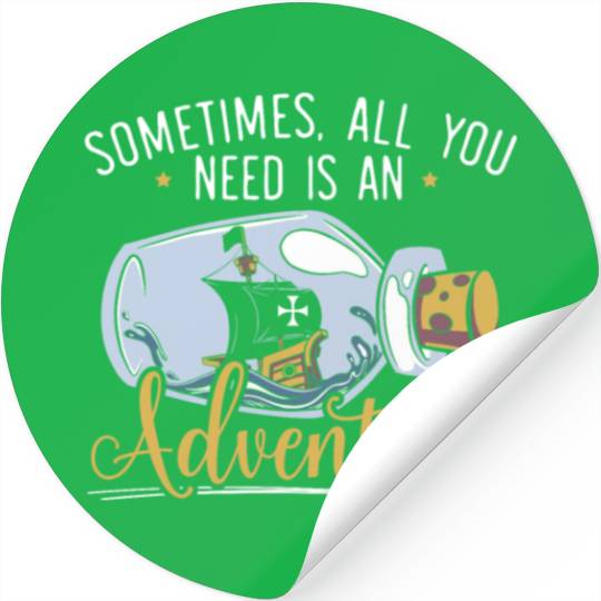 All You Need Is An Adventure Happy Columbus Day Stickers