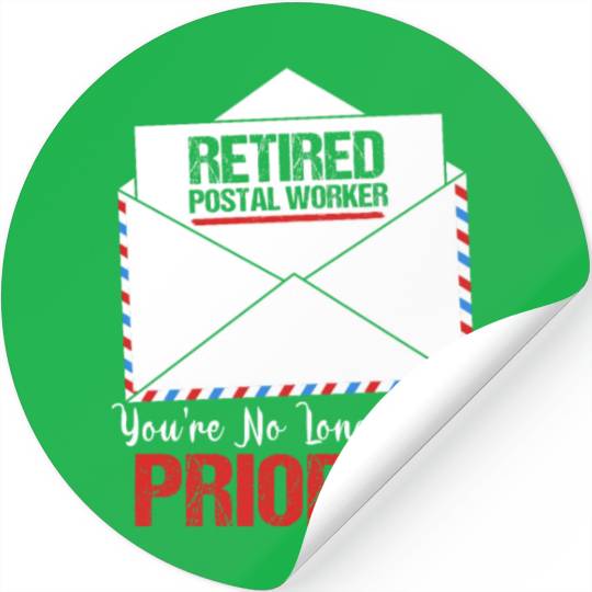 Funny Retirement Retired Postal Worker Stickers