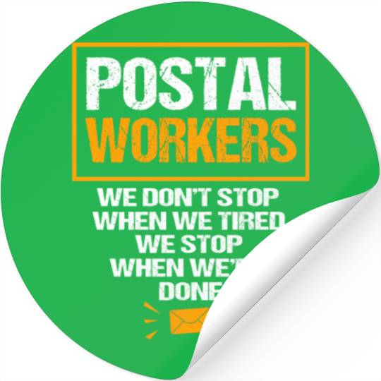 Postman Mailman Postal Worker Quote Stickers