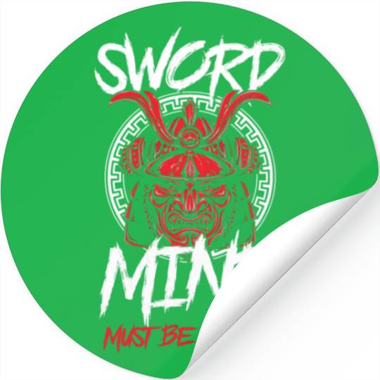 Samurai Katana Manga Honor Stickers