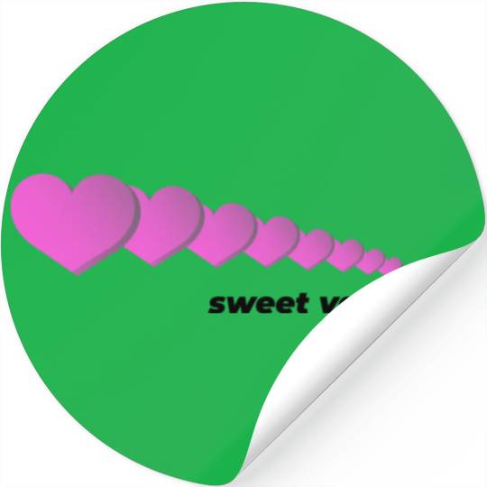 Sweet Valentine Logo Funny Stickers