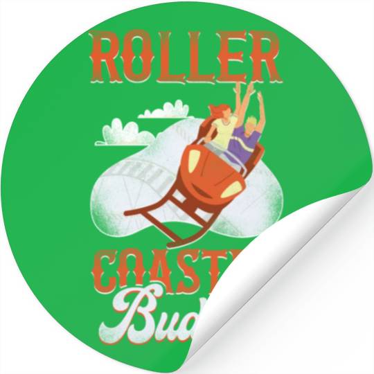 Roller Coaster Friends Besties Stickers