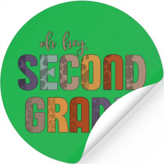 Back To School Second Grade Stickers