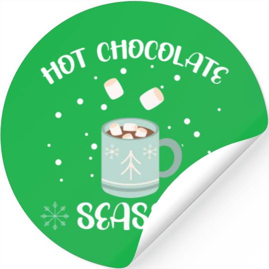 Hot Chocolate Season Snow Winter Season Drink Stickers